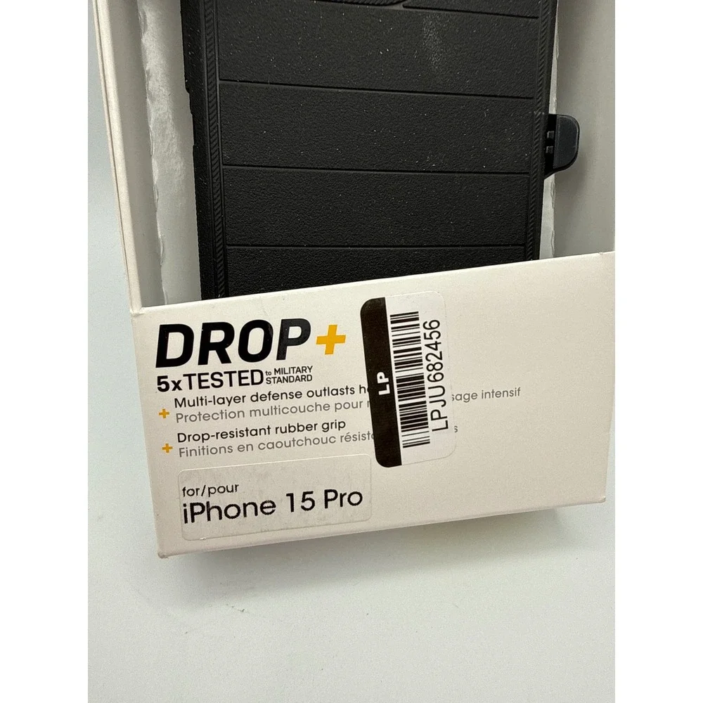OtterBox Defender Pro iPhone 15 Pro Black New Rugged Protective Case